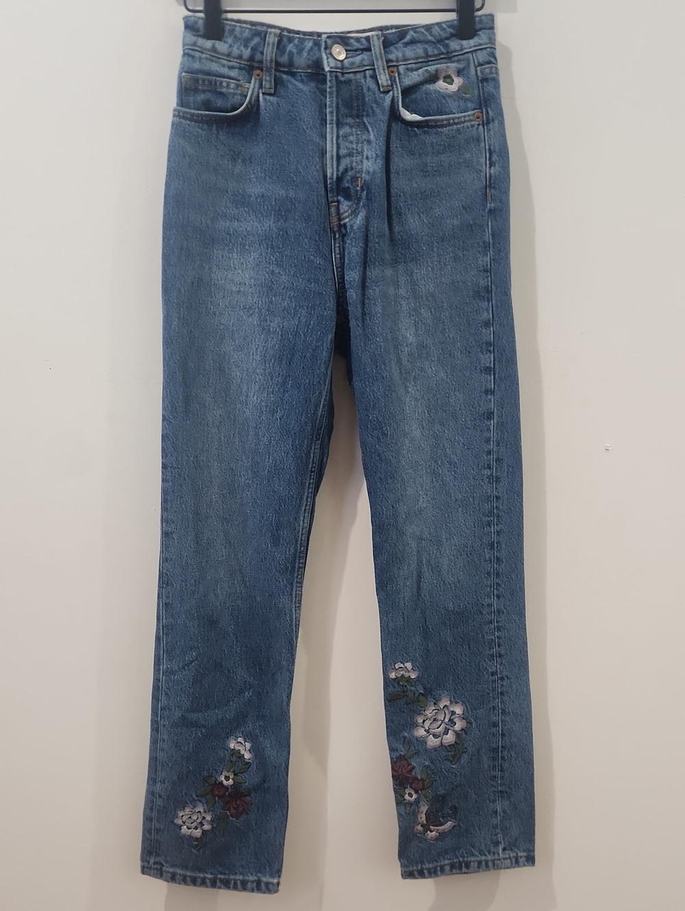 Reformation Cynthia Embroidered Jeans